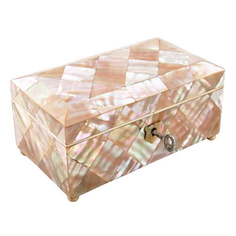 metal mother of pearl box|mother of pearl trinket box.